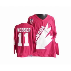 Cheap Mark Messier Coupe Canada Cup 1991-Team Canada Jersey #11 Red Throwback