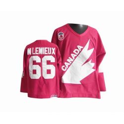 Cheap Mario Lemieux Coupe Canada Cup 1991-Team Canada Jersey #66 Red Throwback