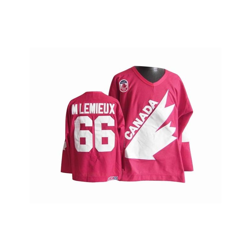 Cheap Mario Lemieux Coupe Canada Cup 1991-Team Canada Jersey #66 Red Throwback