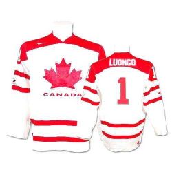 Cheap Roberto Luongo Coupe Canada Cup 1991-Team Canada Jersey #1 White China