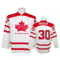 Cheap Martin Brodeur Coupe Canada Cup 1991-Team Canada Jersey #30 White China