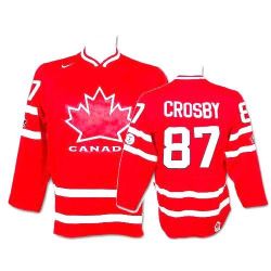 Cheap Sidney Crosby Coupe Canada Cup 1991-Team Canada Jersey #87 Red From China