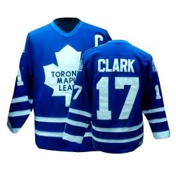 Cheap Wendel Clark Leafs Jersey #17 Blue Throwback From China