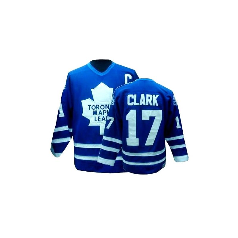 Cheap Wendel Clark Leafs Jersey #17 Blue Throwback From China