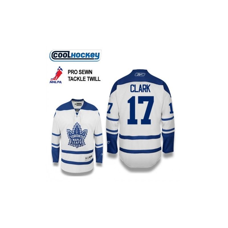 Cheap Wendel Clark Leafs Jersey #17 White From China