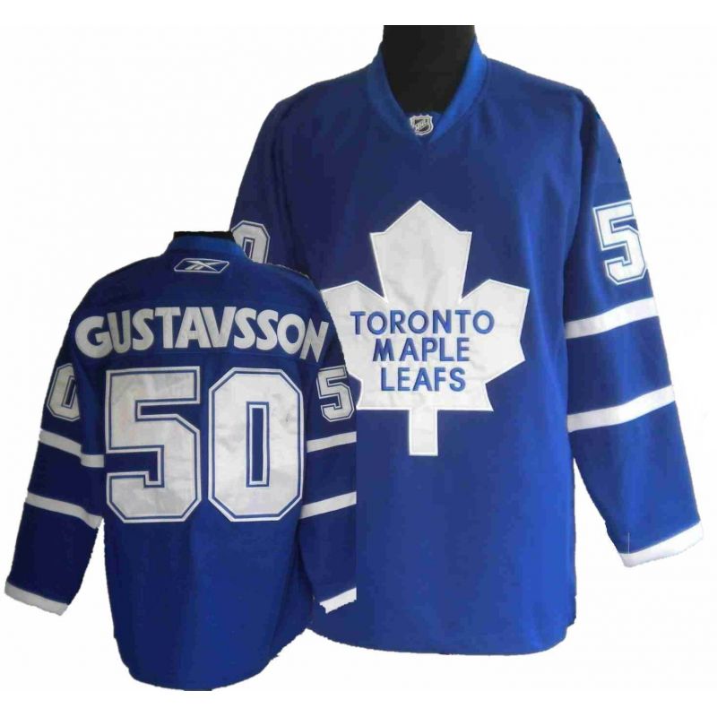 Cheap Jonas Gustavsson Leafs Jersey #50 Blue From China