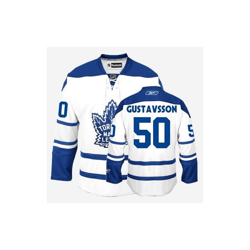 Cheap Jonas Gustavsson Leafs Jersey #50 White Third From China