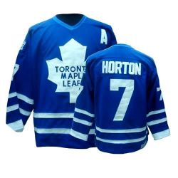 Cheap Tim Horton Leafs Jersey #7 Blue Throwback From China