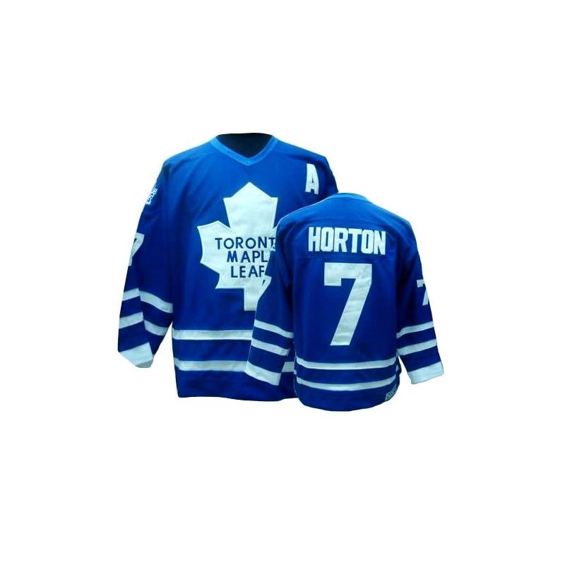 Cheap Tim Horton Leafs Jersey #7 Blue Throwback From China