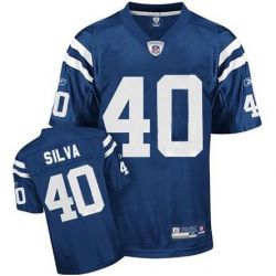 Cheap Jamie Silva Colts Jersey #40 Blue From China