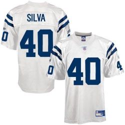 Cheap Jamie Silva Colts Jersey #40 White From China