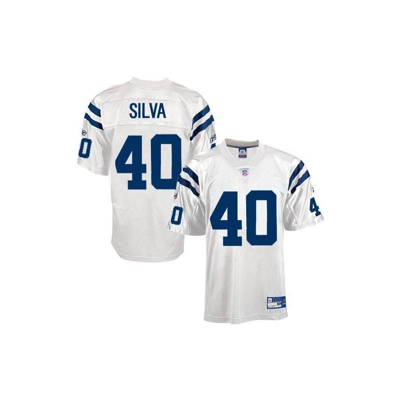 Cheap Jamie Silva Colts Jersey #40 White From China Cheap Jamie Silva Colts Jersey #40 White From China