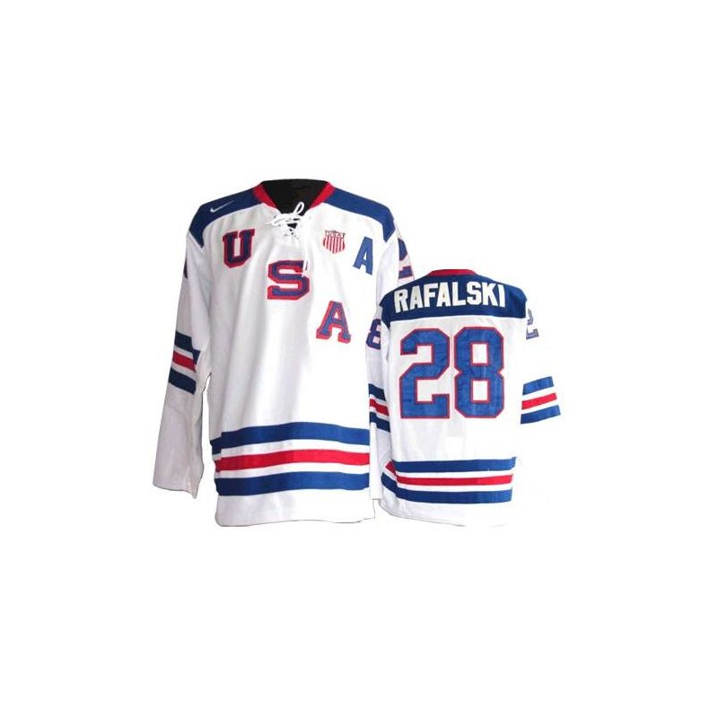 Cheap Brian Rafalski USA 2010 Olympic Jersey #28 White From China