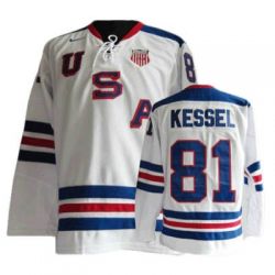 Cheap Phil Kessel USA 2010 Olympic Jersey #81 White From China