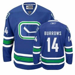 Cheap Alexandre Burrows Canucks Jersey #14 Blue 3rd From China