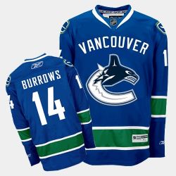 Cheap Alexandre Burrows Canucks Jersey #14 Blue From China