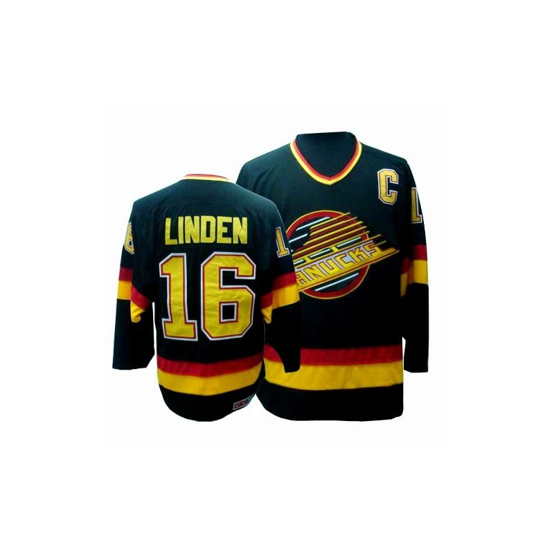 Cheap Trevor Linden Canucks Jersey #16 Black Throwback From China Cheap Trevor Linden Canucks Jersey #16 Black Throwback From China
