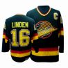 Cheap Trevor Linden Canucks Jersey #16 Black Throwback From China