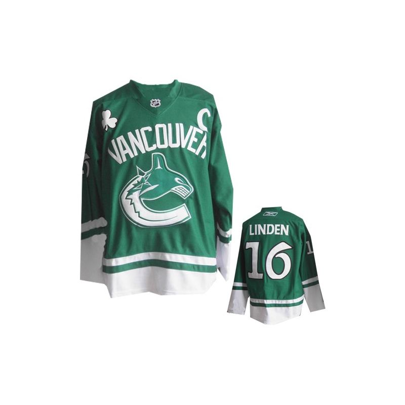 Cheap Trevor Linden Canucks Jersey #16 Green St Patricks Day with C From China Cheap Trevor Linden Canucks Jersey #16 Green St Patricks Day with C From China