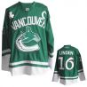 Cheap Trevor Linden Canucks Jersey #16 Green St Patricks Day with C From China
