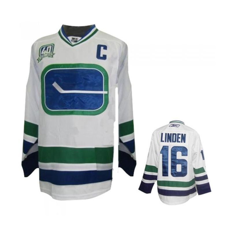 Cheap Trevor Linden Canucks Jersey #16 White 3rd 40th From China Cheap Trevor Linden Canucks Jersey #16 White 3rd 40th From China