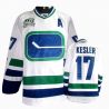 Cheap Ryan Kesler Canucks Jersey #17 White Third With 40TH Patch From China