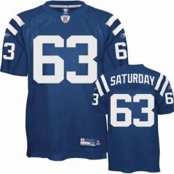 Cheap Jeff Saturday Colts Jersey #63 Blue From China