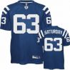 Cheap Jeff Saturday Colts Jersey #63 Blue From China