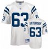Cheap Jeff Saturday Colts Jersey #63 White From China