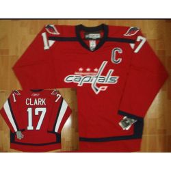 Cheap Chris Clark Capitals Jersey #17 Red From China