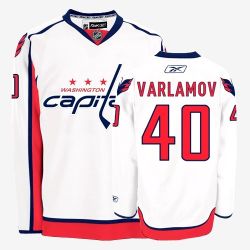 Cheap Semyon Varlamov Capitals Jersey #40 White Road From China