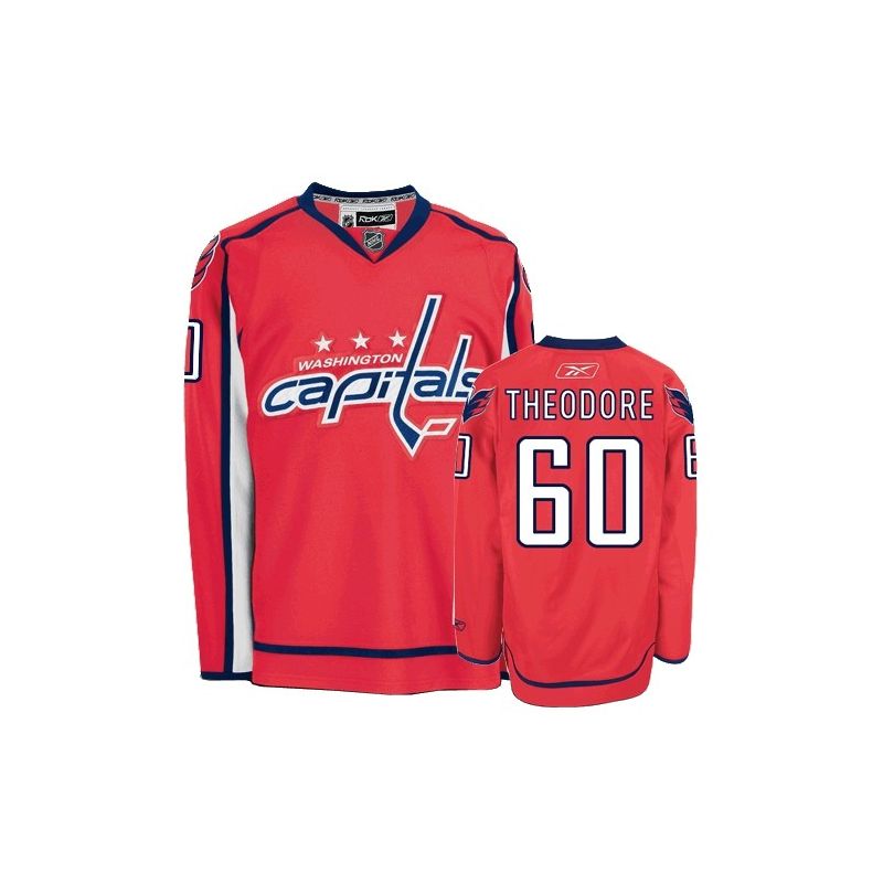 Cheap Jose Theodore Capitals Jersey #60 Red From China