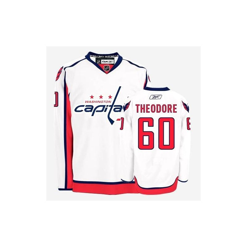 Cheap Jose Theodore Capitals Jersey #60 White Road From China