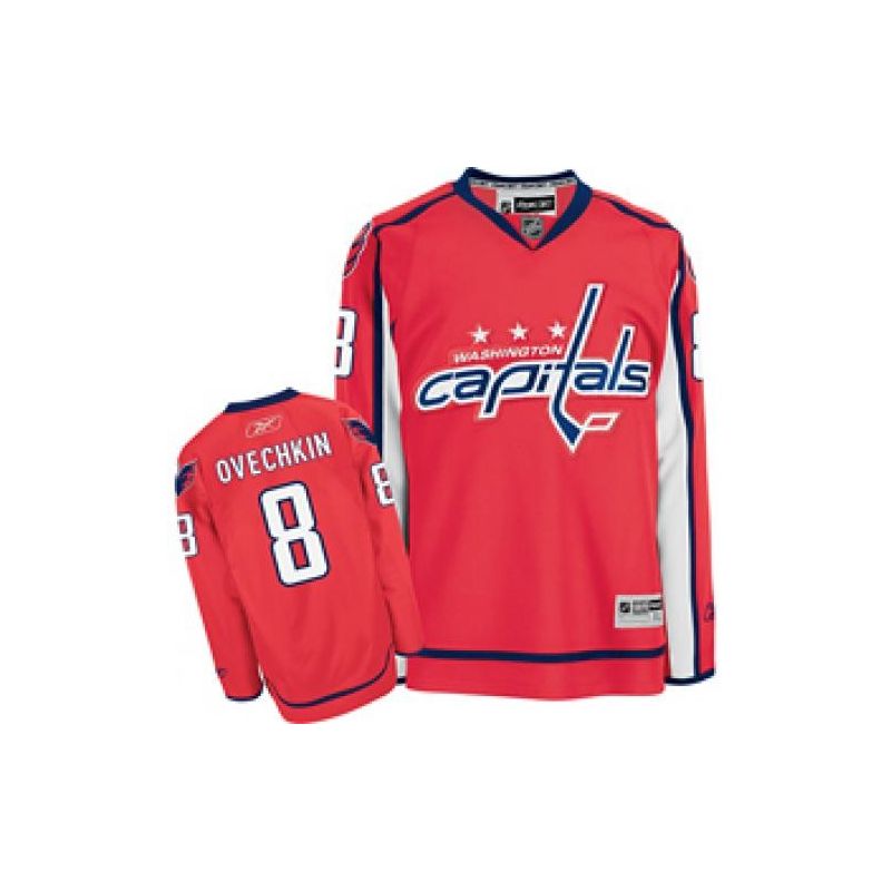 Cheap Alex Ovechkin Capitals Jersey #8 Red From China