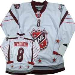 Cheap Alex Ovechkin Capitals Jersey #8 White All Star From China