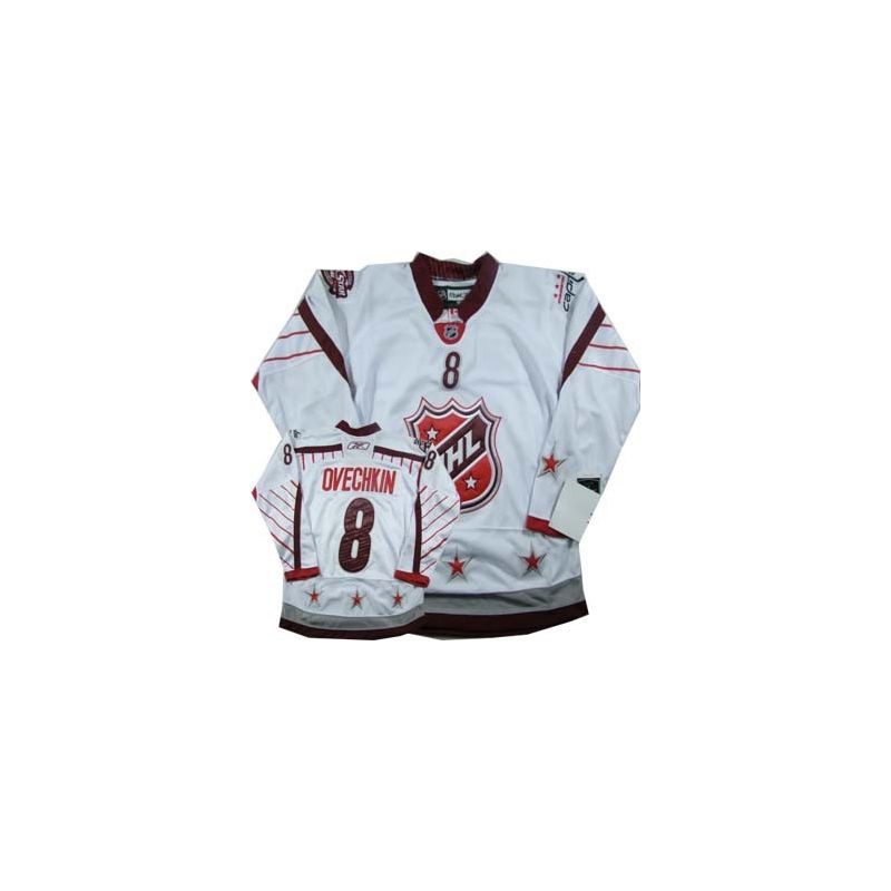 Cheap Alex Ovechkin Capitals Jersey #8 White All Star From China