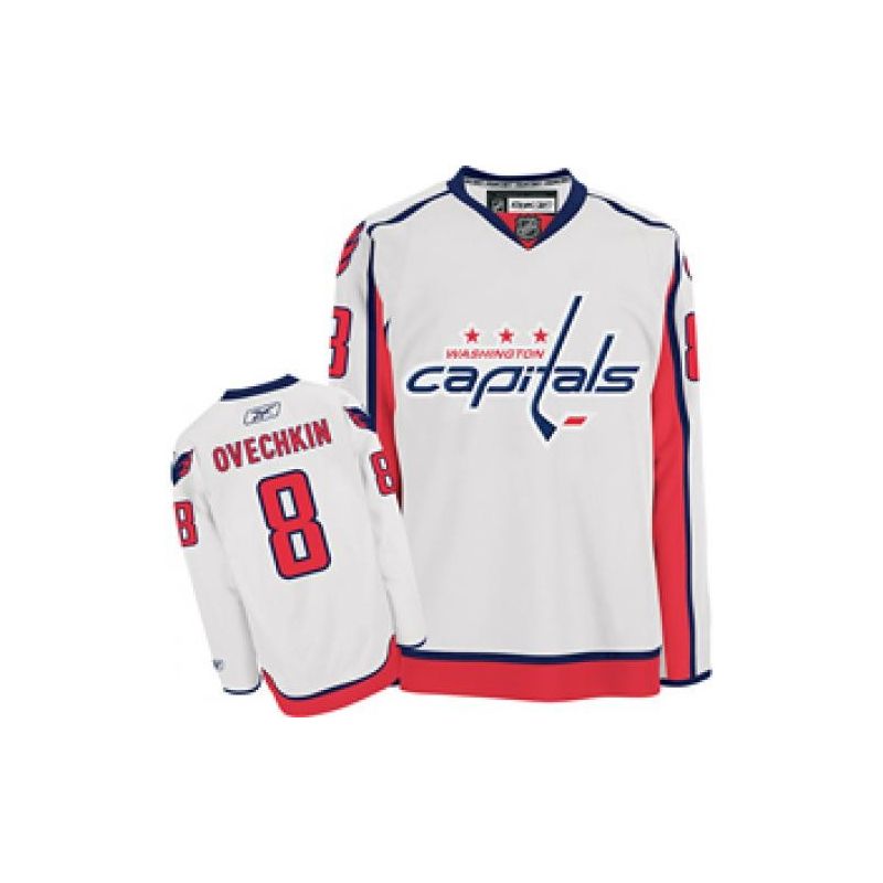 Cheap Alex Ovechkin Capitals Jersey #8 White From China