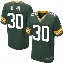 Cheap John Kuhn Packers Jersey #30 Green From China Elite