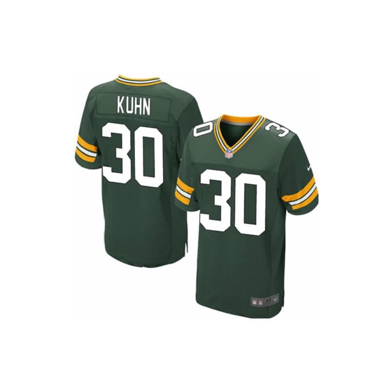 Cheap John Kuhn Packers Jersey #30 Green From China Elite