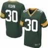 Cheap John Kuhn Packers Jersey #30 Green From China Elite