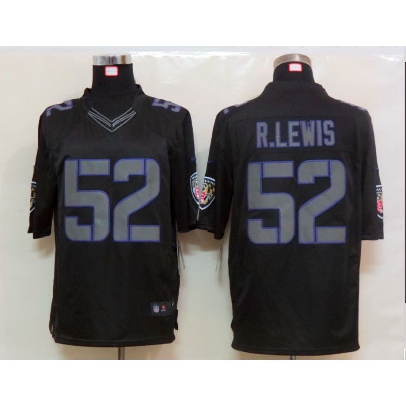 Cheap Ray Lewis Ravens Jersey #52 New Black From China Impact Limited