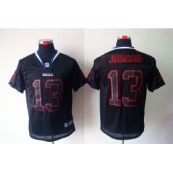 Cheap Steve Johnson Bills Jersey #13 New Black From China Lights Out