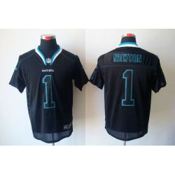 Cheap Cam Newton Panthers Jersey #1 New Black From China Lights Out
