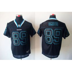 Cheap Steve Smith Panthers Jersey #89 New Black From China Lights Out