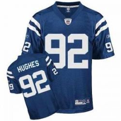 Cheap Jerry Hughes Colts Jersey #92 Blue From China