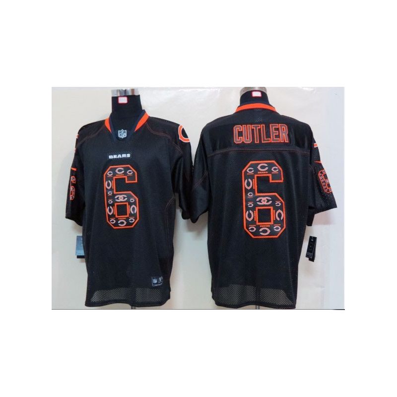 Cheap Jay Cutler Bears Jersey #6 New Black Lights Out teamlogo-decorated Cheap Jay Cutler Bears Jersey #6 New Black Lights Out teamlogo-decorated