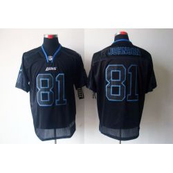 Cheap Calvin Johnson Lions Jersey #81 New Black From China Lights Out