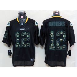 Cheap Aaron Rodgers Packers Jersey #12 Lights Out teamlogo-decorated