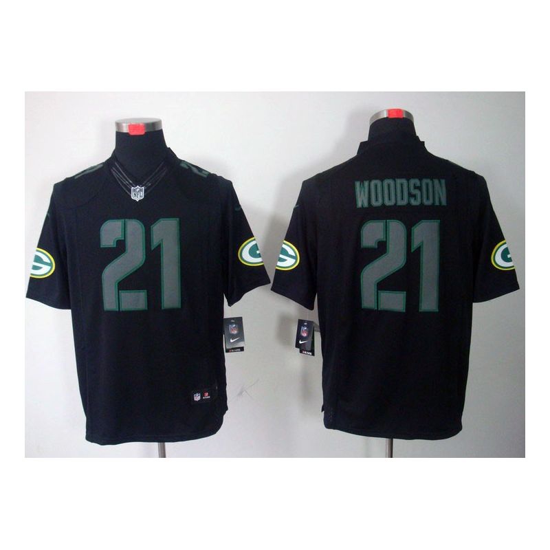 Cheap Charles Woodson Packers Jersey #21 New Black From China Impact Limited