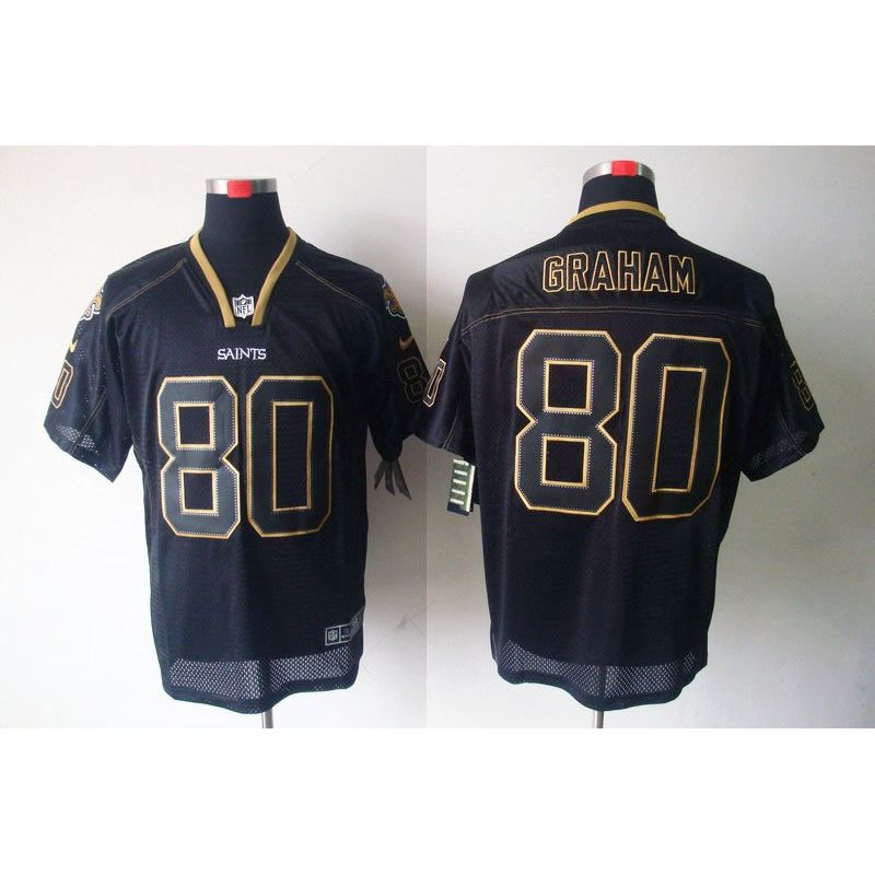 Cheap Jimmy Graham Saints Jersey #80 New Black From China Lights Out